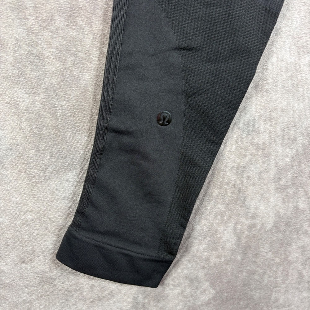 Lululemon Leggings Women 4 Black Ebb To Street Tight Seamless High Rise Crop Gym - Picture 3 of 7